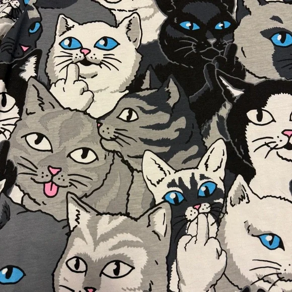 RIPNDIP Family Tree All Over Cat Print Short Sleeve Tee T-Shirt Lord Nermal S - Picture 4 of 7
